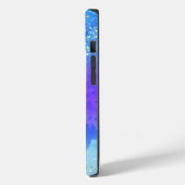 スパークルモダングリッタースターズブルーパープルブルー Case-Mate iPhoneケース (裏面 / 左)