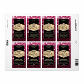 スパークルモダンスエレガントスクリプト体バターのラベル ラベル (フルシート)