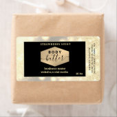 スパークルモダンスエレガントスクリプト体バターのラベル ラベル (インサイチュ)