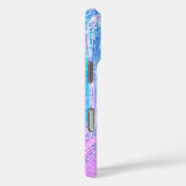 スパークルユニコーンガーリー虹の大理石アートケースマット Case-Mate iPhoneケース (裏面 / 右)