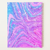 スパークルユニコーンガーリー虹の大理石アート プランナー手帳 (裏面)