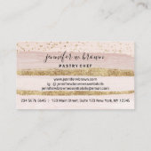 スパークルユニークピンクケーキ 名刺 (裏面)