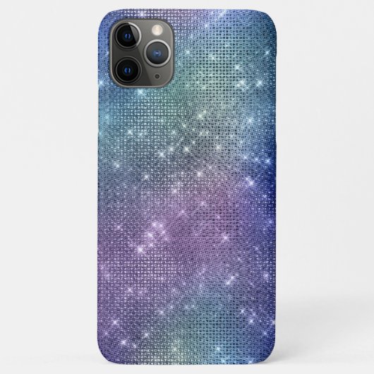 *~*スパークルラインストフェイクーンピンクデニンブルー Case-Mate iPhoneケース (裏面)