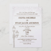 スパークルランプポストガラ結婚ズ 招待状 (正面/裏面)