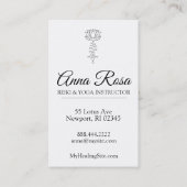 *~*スパークルレイ霊気エネルギー修復ロータス 名刺 (裏面)