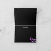 スパークルレースマスクパープルマスカレードサンキューカード サンキューカード (内部)