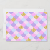 スパークル人魚のひいさまアンダーザシー誕生日 招待状 (裏面)