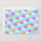 スパークル人魚のひいさまアンダーザシー誕生日 招待状 (裏面)