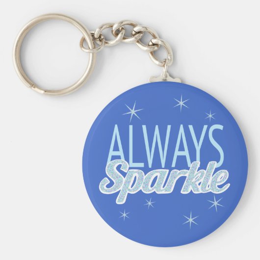 スパークル引用文グリッターカスタム効果文字 キーホルダー (正面)