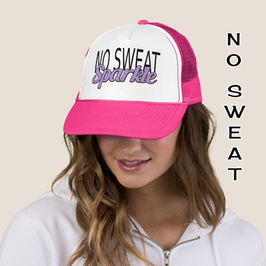 スパークル引用文パープルグリッター効果文字 キャップ