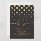 スパークル新年のパーティの招待状 招待状 (正面)