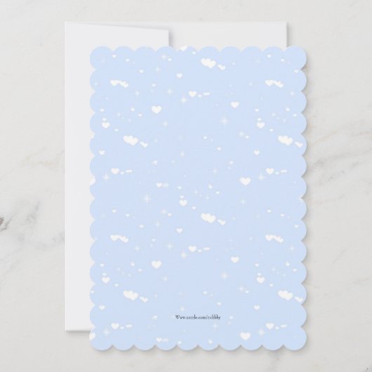 スパークル王室のプリンセス誕生日パーティーの招待 招待状 (裏面)