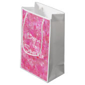 スパークル生まれ引用文 スモールペーパーバッグ (裏面アングル)