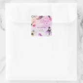 スパークル誕生日パーティーを飾る スクエアシール (バッグ)