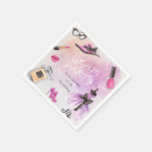 スパークル誕生日パーティーを飾る スタンダードカクテルナプキン (角)