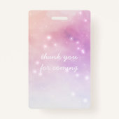 スパークル誕生日パーティーを飾る バッジ (裏面)