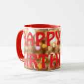 スパークル誕生日マグDesigned By Zazz_it マグカップ (正面左)