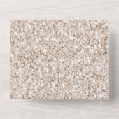 スパークル赤面クリームグリッツグリッター結婚ズ オールインワン招待状 (裏面)