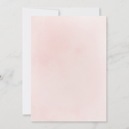 スパークル金ゴールドグリッターとピンクフローラ75歳の誕生日 招待状 (裏面)