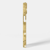 スパークル金ゴールドグリッター名前をカスタムする Case-Mate iPhoneケース (裏面 / 右)