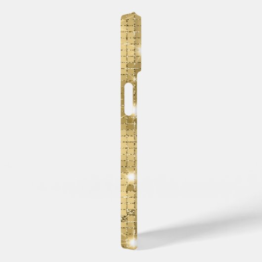 スパークル金ゴールドグリッター名前をカスタムする Case-Mate iPhoneケース (裏面 / 右)
