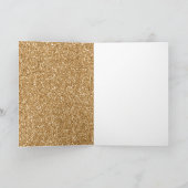 スパークル金ゴールドグリッター カード (内部)