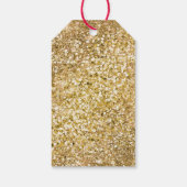 スパークル金ゴールドグレームユニコーン ギフトタグ (裏面)