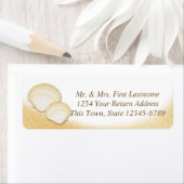 スパークル金ゴールドシーシェルビーチヒトデ ラベル (インサイチュ)