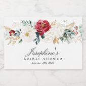 スパークル金ゴールドブケッツミニワきらめくインボトルL スパークリングワインラベル (シングルラベル)