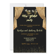 スパークル金ゴールドブラック新年のイブパーティー