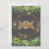 スパークル金ゴールドボタニックシテナル結婚式招待状 招待状 (裏面)