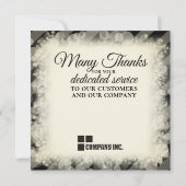 スパークル金ゴールドユニバーサル社員記念カード 招待状 (裏面)