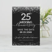 スパークル25周年結婚式招待状 招待状 (スタンド正面)