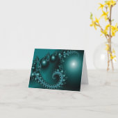 スパークル3抽象芸術フラクタルファインアート カード (黄色い花)