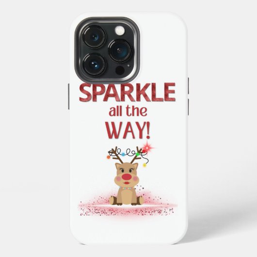 スパークル・オール・ザ・ウェイ・トナカイ iPhoneケース (裏面)