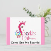 スパークル·ガール·コンページェント·招待状 招待状 (スタンド正面)