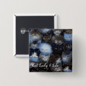 スパークル・キャッツ・レディー4ライフ・ボタン 缶バッジ (正面&裏面)