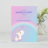 スパークル＆クラウズ ユニコーンパーティー ご招待 招待状 (スタンド正面)