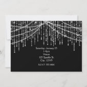 スパークル グラマー ライト 誕生日パーティー 招待状 (裏面)