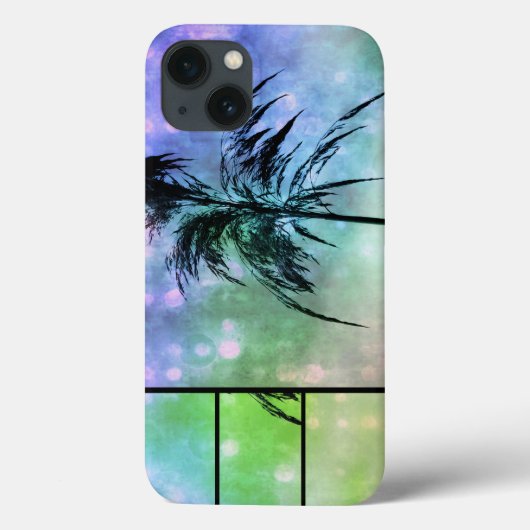スパークル グリーン パープル iPadケース 草 Case-Mate iPhoneケース (裏面)