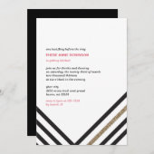 スパークル＆シャイン - 花嫁の最後の独身パーティ 招待状 (正面/裏面)