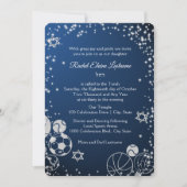 スパークル スポーツ バット ミツバ 招待状 (正面)