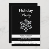 スパークル&ドラマホリデーパーティー招待状 招待状 (正面/裏面)