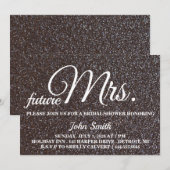 スパークル ブライダルシャワー 将来のミセス 招待状 (正面/裏面)