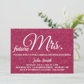 スパークル ブライダル シャワー 将来のミセス 招待状 (スタンド正面)