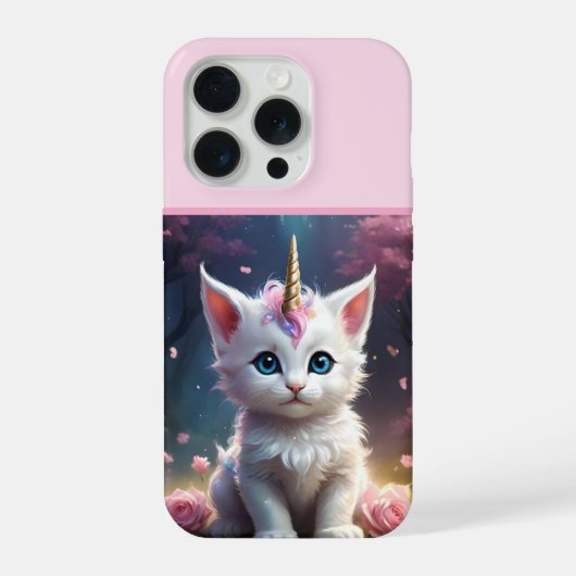 "スパークル・ポー: 魔法のユニコーンの子猫" iPhoneケース (裏面)