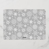 スパークル メリークリスマス シルバー フォト３枚セット 箔シーズンカード (裏面)