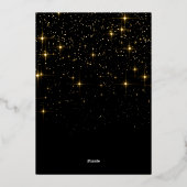 スパークル メリークリスマス 2 フォトグリーティング ゴールド 箔シーズンカード (裏面)