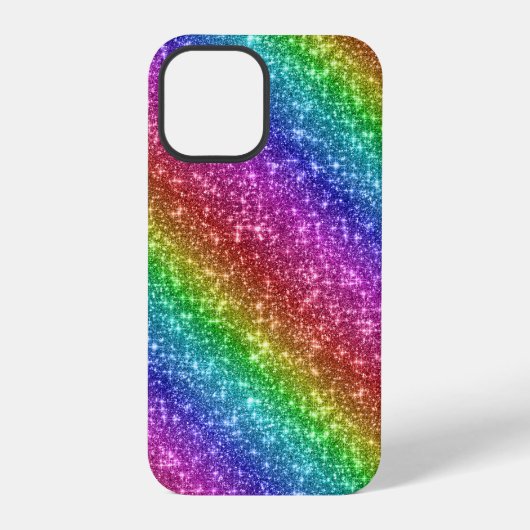 スパークル・レインボー・ラメ iPhoneケース (裏面)