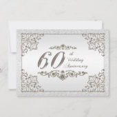 スパークル 60周年結婚記念日招待状カード 招待状 (正面)
